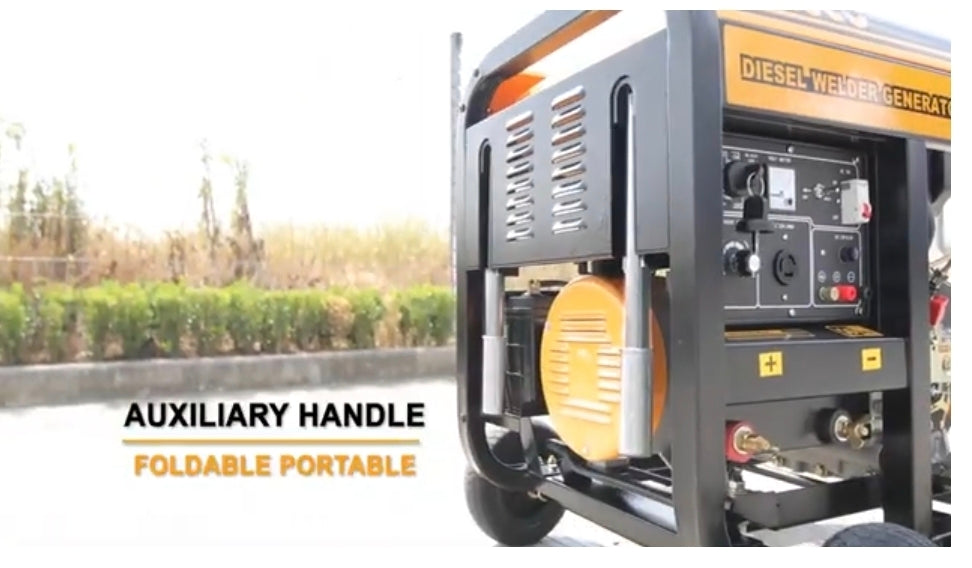 INGCO Diesel Welder & Generator Electric Start Max 180A, 4.6KW GDW65001