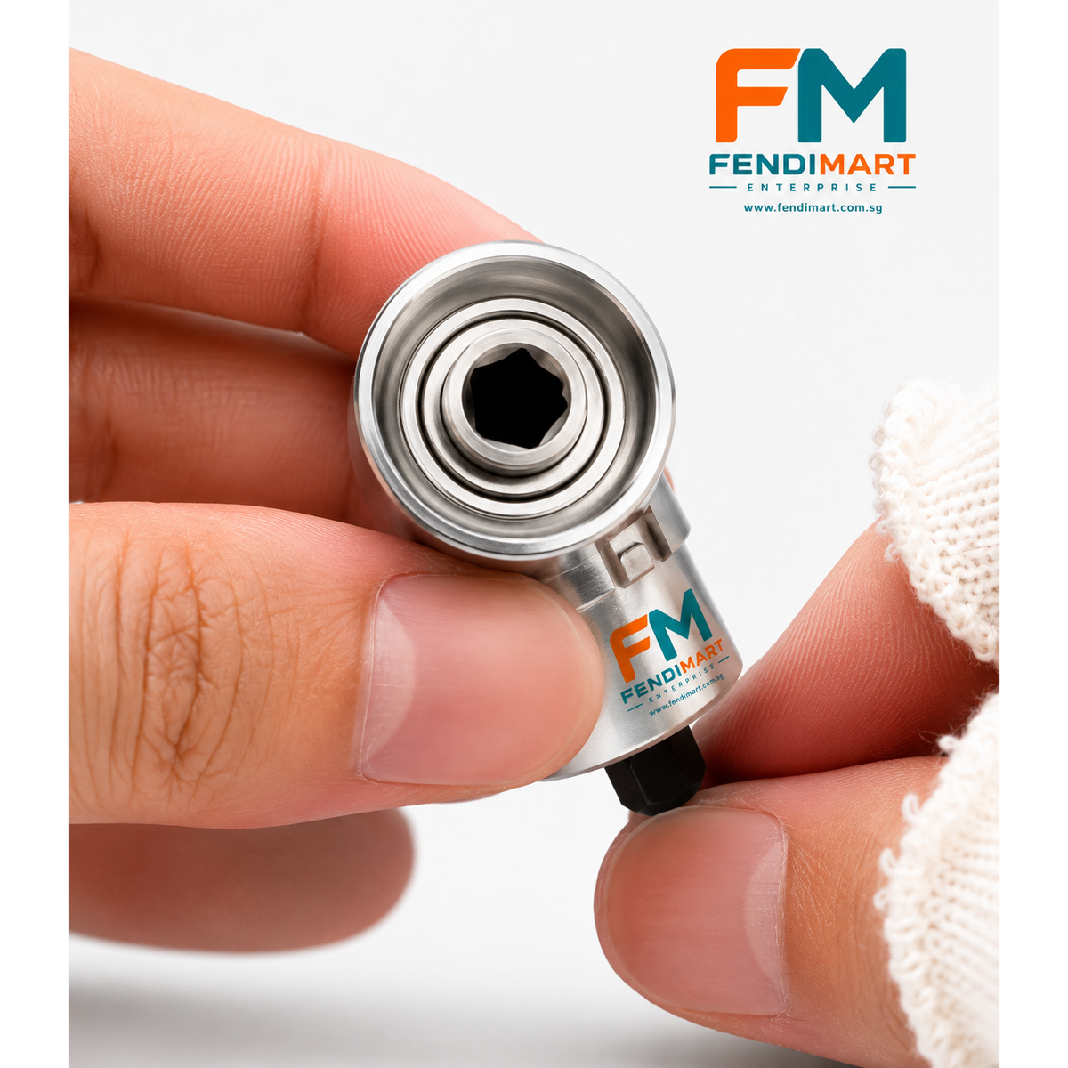 Fendimart 105° Right Angle Drill Bit Adapter 1/4" Hex