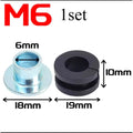 M6 Motorcycle Anti-Vibration Rubber Cushion Mount with Steel Sleeve 10 sets