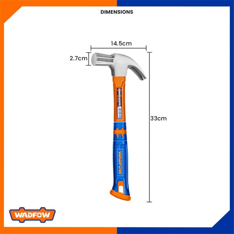 WADFOW 27mm British Type Claw Hammer with Fiberglass Handle