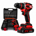Fendimart 21V Brushless Cordless Drill 60-80Nm | 2x Battery + Charger + Case + Accessories