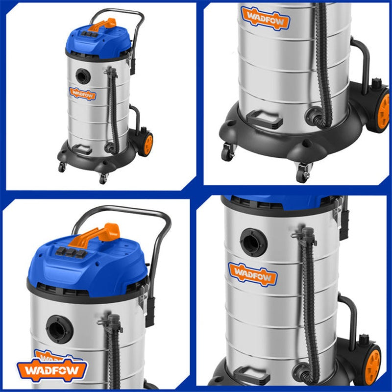 WADFOW Wet & Dry Vacuum Cleaner 3x1200W 90L Tank WVR5A90