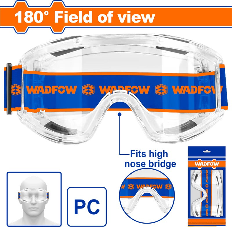 WADFOW Safety Goggle 180° Large Field of View Clear WSG1805