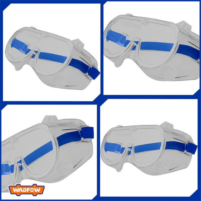 WADFOW Safety Goggle with Elastic Headband Clear WSG2801