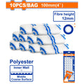 WADFOW 4" Paint Roller Refill 10pcs/Bag WCB4941