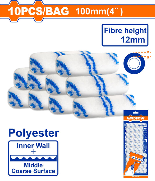 WADFOW 4" Paint Roller Refill 10pcs/Bag WCB4941